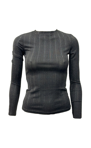 Glitter top 8959 - black