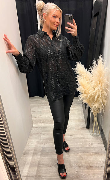 Sparkie shirt 1 - black glitter