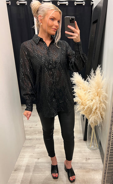 Sparkie shirt 1 - black glitter