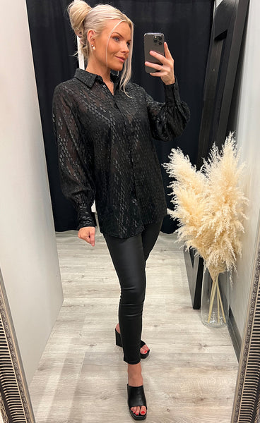 Sparkie shirt 1 - black glitter