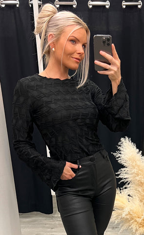 Karessa maleca top - black