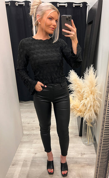 Karessa maleca top - black