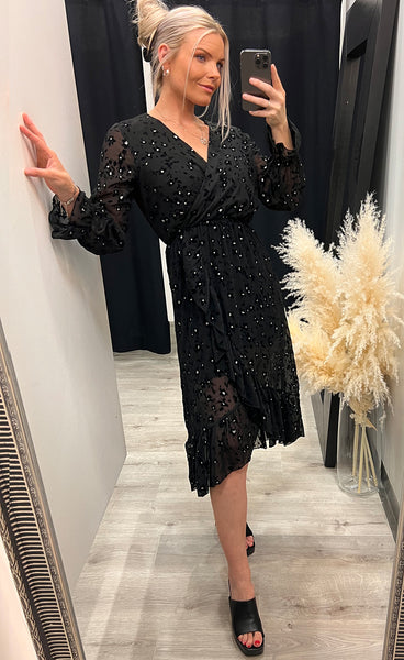 Ruby dress - black velour