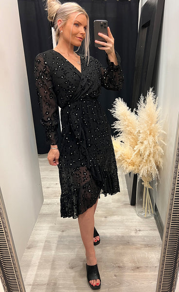 Ruby dress - black velour