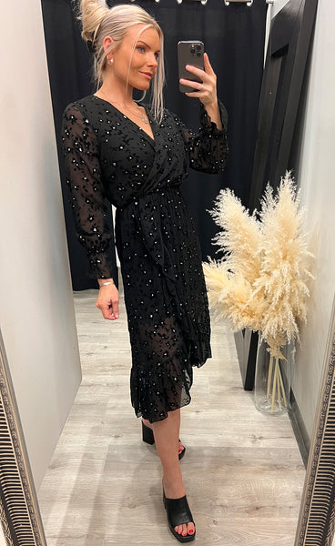 Ruby dress - black velour