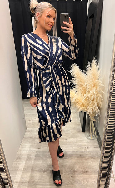 Ruby dress - navy streak