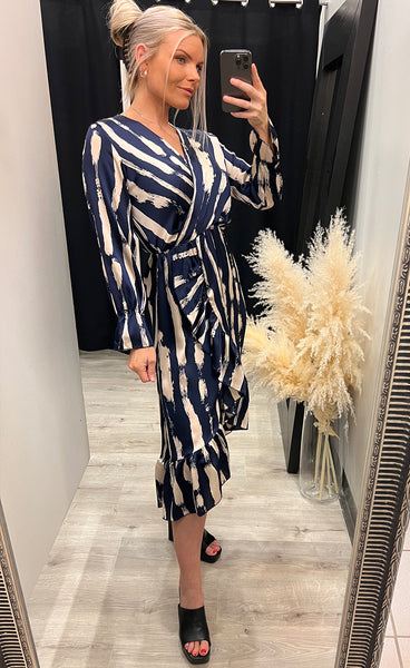 Ruby dress - navy streak