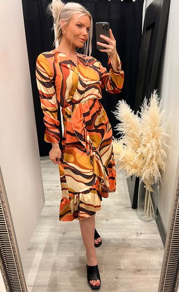Ruby dress - multi orange