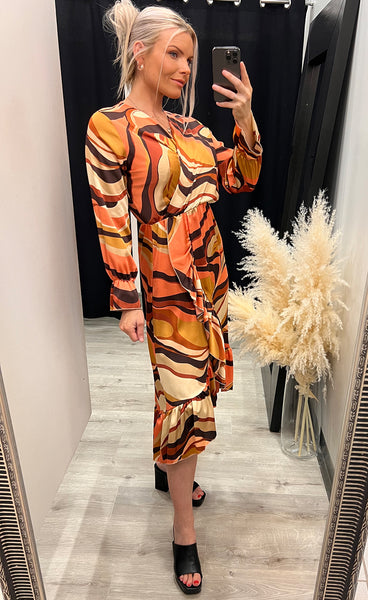 Ruby dress - multi orange