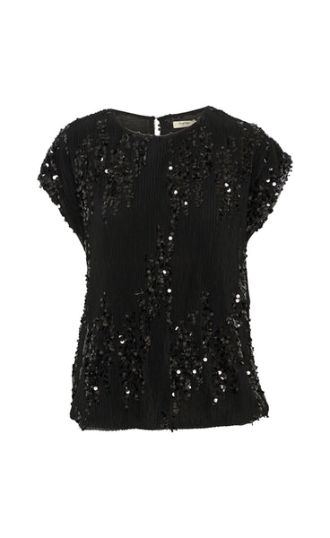 Heather top 1 - black glitter