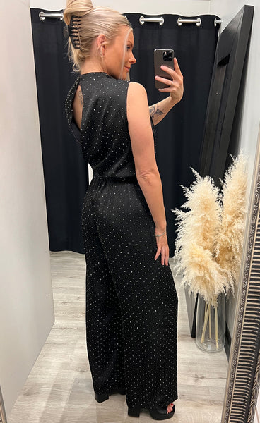 Guto jumpsuit - black/silver