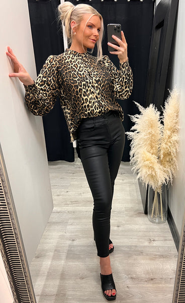 Amira blouse - leopard
