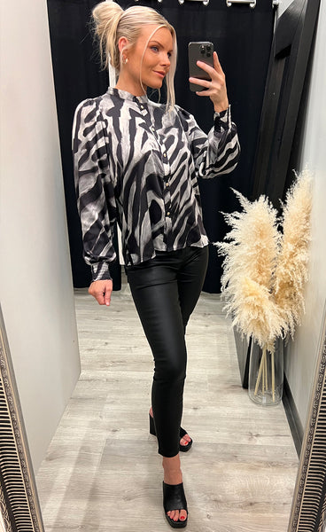 Amira blouse - coffee