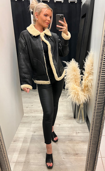 London jacket - black/beige