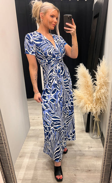 Alana dress - navy/white