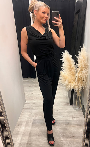 Maya samfestingur - black