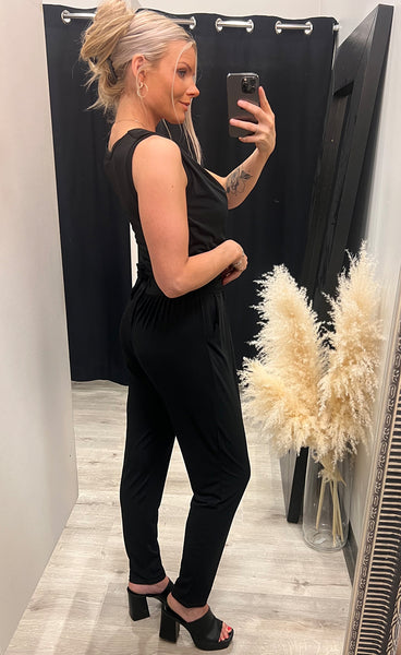 Maya samfestingur - black