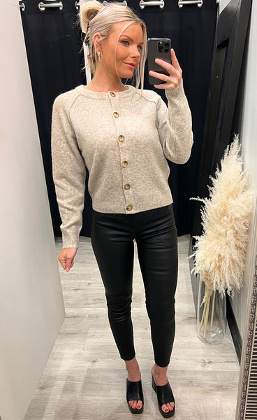 Uma knit cardigan - sand