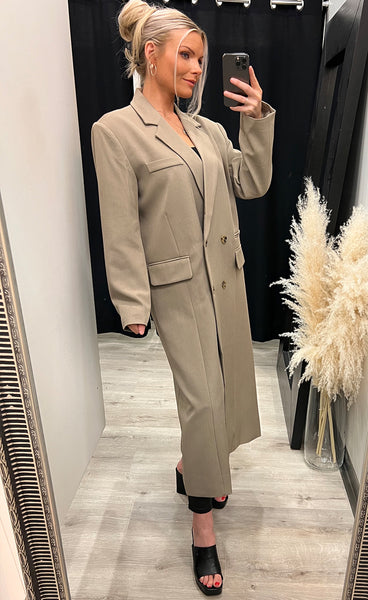 Magda oversized coat - taupe