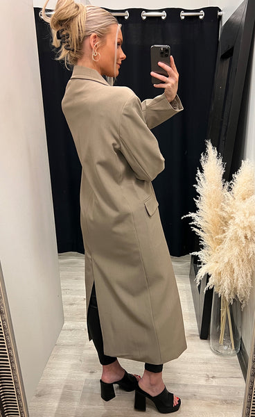 Magda oversized coat - taupe