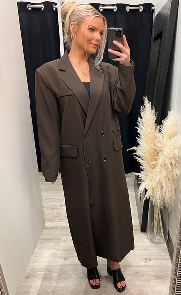 Magda oversized coat - choco