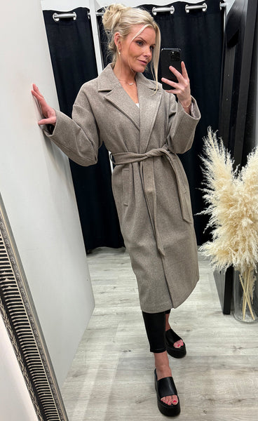 ICHI Jannet jacket 8 - taupe gray melange