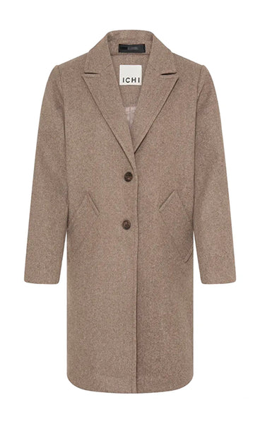 ICHI Jannet jacket 10 - taupe gray melange
