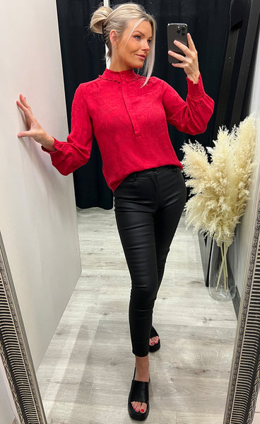 Petra blouse 1 - chili pepper