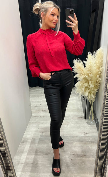 Petra blouse 1 - chili pepper
