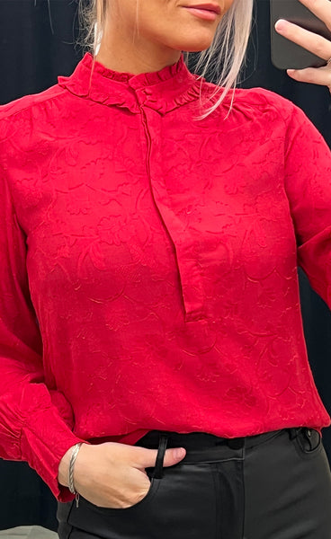 Petra blouse 1 - chili pepper