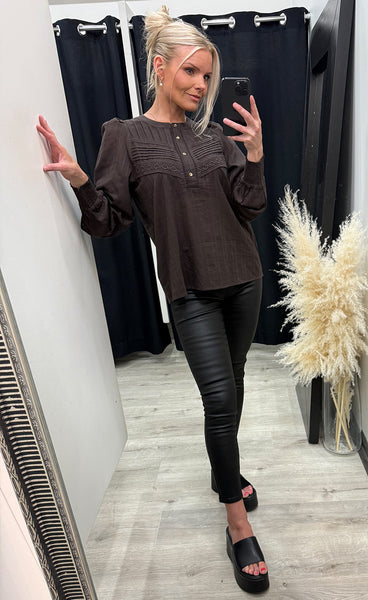 PREPAIR Thea blouse - brown