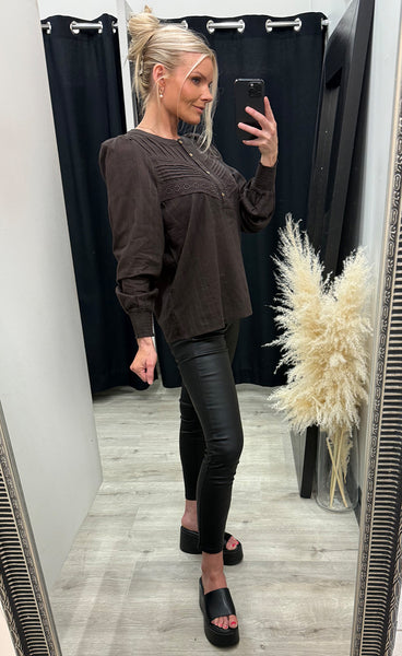 PREPAIR Thea blouse - brown