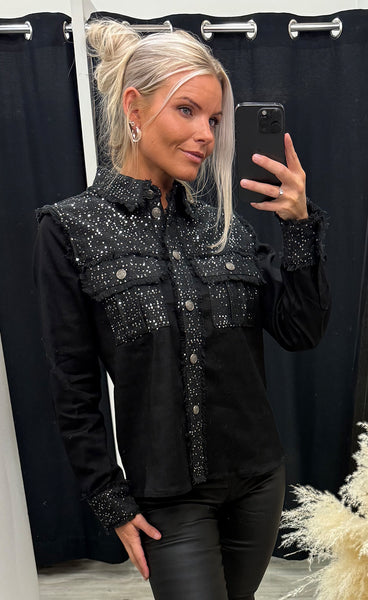 Cossie shirt - black glitter