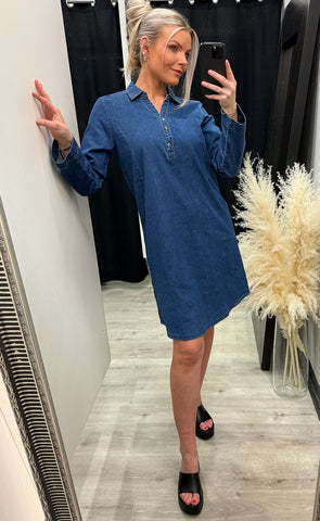 Chicago dress 5 - mid blue denim