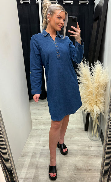 Chicago dress 5 - mid blue denim