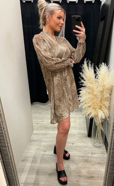 Edene dress 1 - silver mink mix