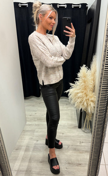 Sanny cardigan 6 - oatmeal melange