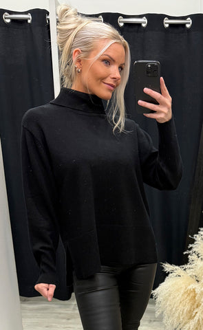 Steffi rollneck - black
