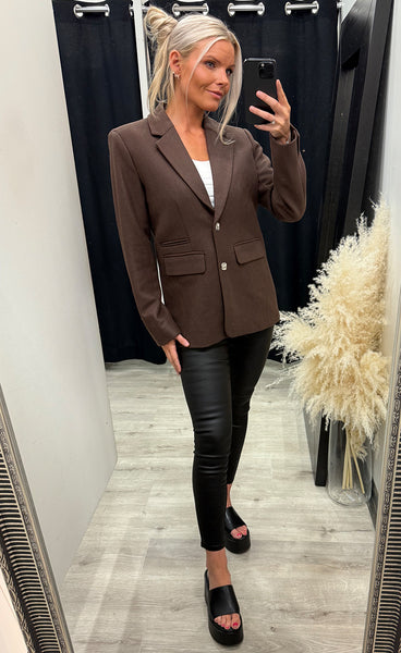 Elliot loose blazer - hot fudge