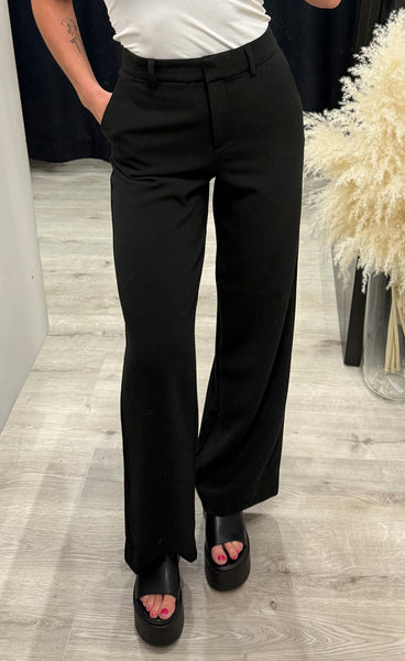 Macy michelle HW wide pants - black