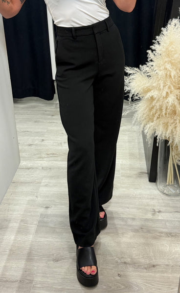 Macy michelle HW wide pants - black