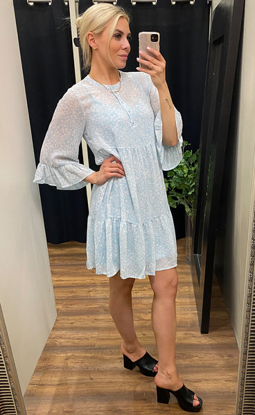 Paulie dress - blue dot