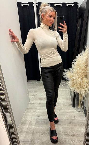 Betrina longsleeve top - oatmeal