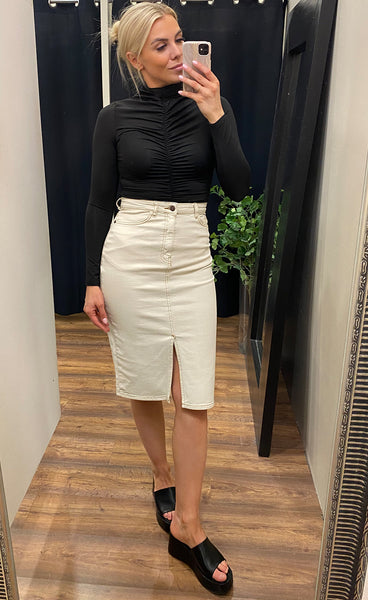 Denisse denim skirt - vanilla ice