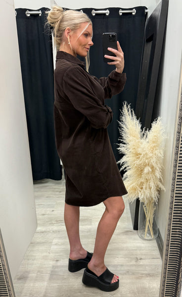 FRANSA Cory dress 2 - hot fudge