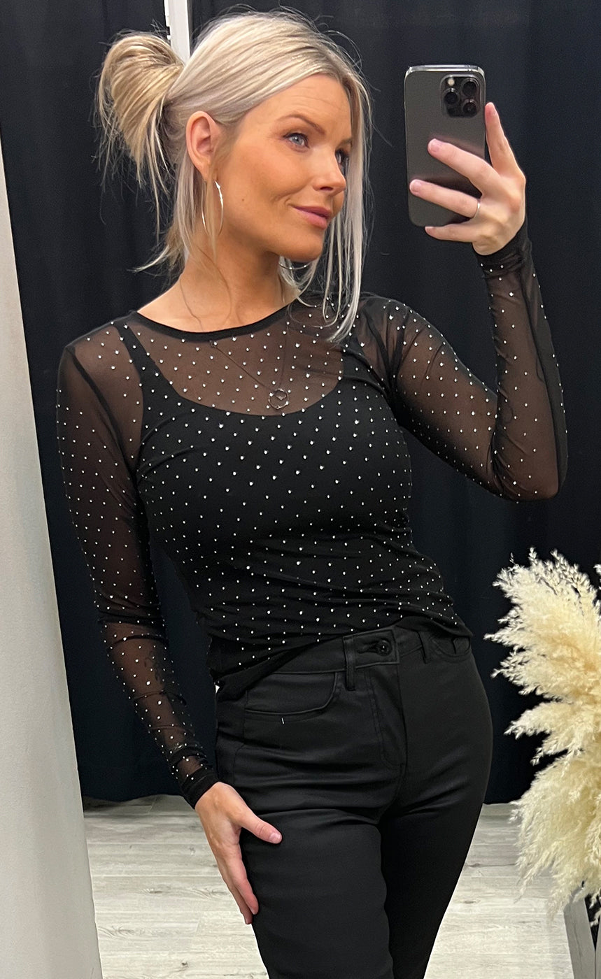 Joslyn top - black