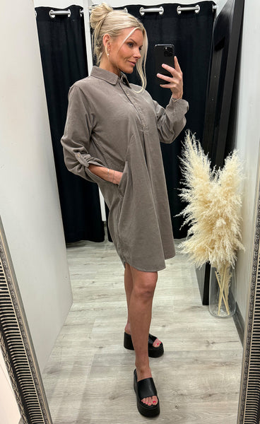 FRANSA Cory dress 2 - driftwood