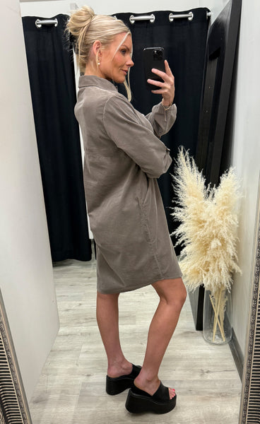 FRANSA Cory dress 2 - driftwood