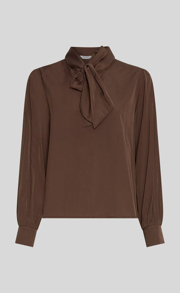 Juliana tie top - hot fudge