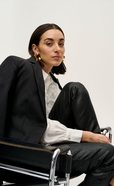 Tessa shimma pants - black